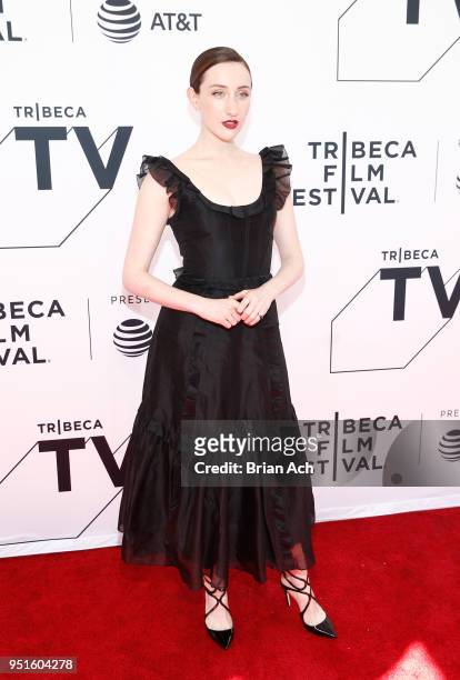 Actress Eden Epstein attends the New York Red Carpet & World Premiere Screening of STARZ' "Sweetbitter" at Tribeca Film Festival on April 26, 2018 in...