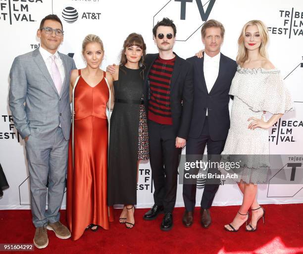 Stuart Zicherman, Stephanie Danler, Ella Purnell, Tom Sturridge, Paul Sparks, and Caitlin Fitzgerald attend the New York Red Carpet & World Premiere...