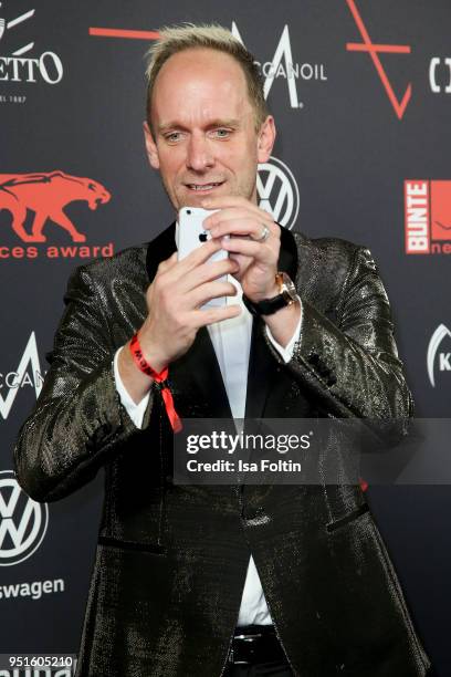 German actor Daniel Termann attends the New Faces Award Film at Spindler & Klatt on April 26, 2018 in Berlin, Germany.