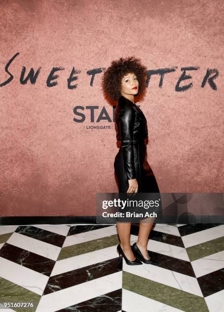 Actress Jasmine Mathews attends the after party for New York Red Carpet & World Premiere Screening of STARZ' "Sweetbitter" at Tribeca Film Festival...