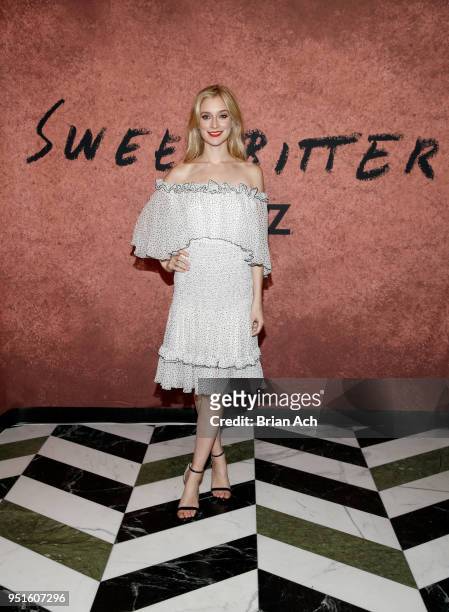 Actress Caitlin Fitzgerald attends the after party for New York Red Carpet & World Premiere Screening of STARZ' "Sweetbitter" at Tribeca Film...