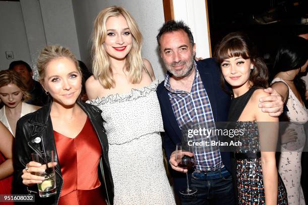 Creator/Writer/Executive Producer of "Sweetbitter" Stephanie Danler, actress Caitlin Fitzgerald, director Richard Shepard and actress Ella Purnell...
