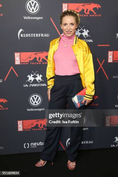 German actress Anna Lena Klenke attends the New Faces Award Film at Spindler & Klatt on April 26, 2018 in Berlin, Germany.