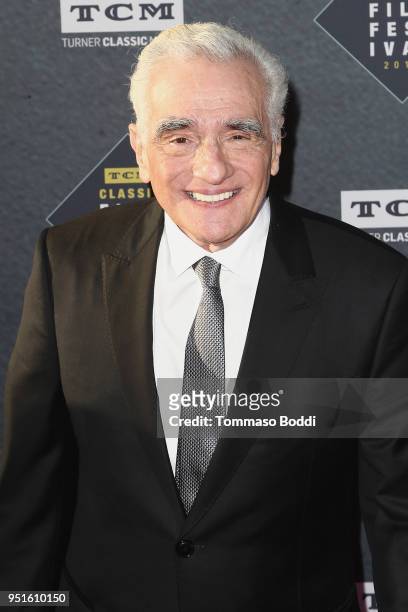 Martin Scorsese attends the 2018 TCM Classic Film Festival - Opening Night Gala - 50th Anniversary World Premiere Restoration Of "The Producers" at...