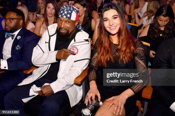 Mr. T and Brenna Huckaby attends the Team USA Awards at the Duke Ellington School of the Arts on April 26, 2018 in Washington, DC.