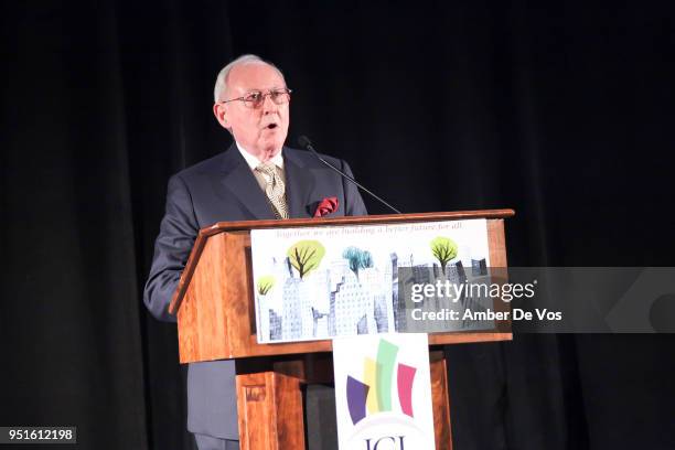 Michael McGarvey speaks at ICL Builders of the Future Gala on April 26, 2018 in New York City.