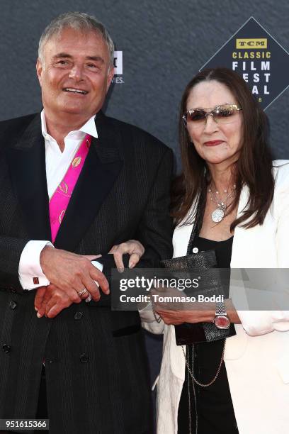 Leonard Whiting and Olivia Hussey attend the 2018 TCM Classic Film Festival - Opening Night Gala - 50th Anniversary World Premiere Restoration Of...