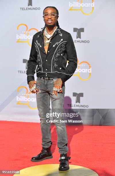Quavo attends the 2018 Billboard Latin Music Awards at the Mandalay Bay Events Center on April 26, 2018 in Las Vegas, Nevada.