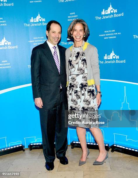 David Rivel and Alice Tisch Attend the 2018 The Jewish Board's Spring Benefitat at The Plaza Hotel on April 26, 2018 in New York City.