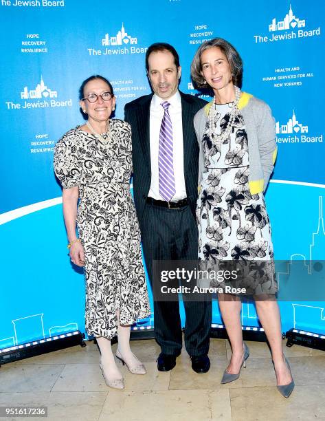 Stephanie Bernheim, David Rivel and Alice Tisch Attend the 2018 The Jewish Board's Spring Benefitat at The Plaza Hotel on April 26, 2018 in New York...