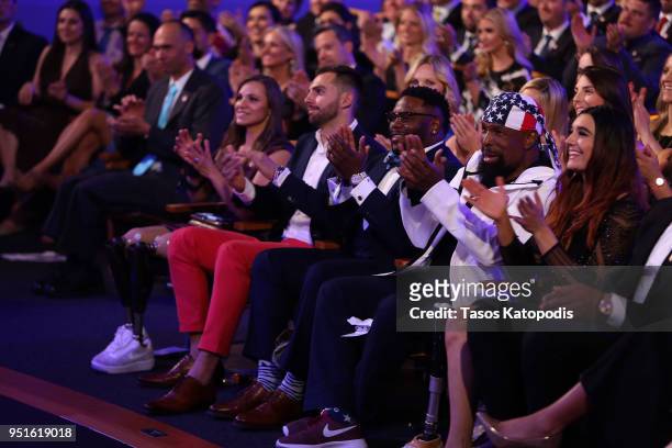 Mr. T applauds during the Team USA Awards at the Duke Ellington School of the Arts on April 26, 2018 in Washington, DC.
