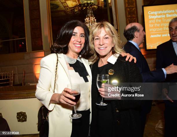 Leslie Leben and Karen Brown Attend the 2018 Jewish Board's Spring Benefit at The Plaza Hotel on April 26, 2018 in New York City.
