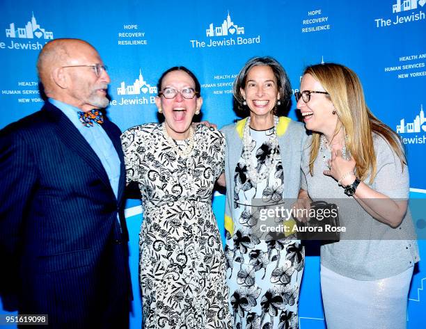 John A. Hermann, Jr, Stephanie Bernheim, Alice Tisch and Jenny Lyss Attend the 2018 Jewish Board's Spring Benefit at The Plaza Hotel on April 26,...