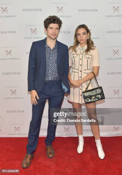 Carter Jenkins and Georgie Flores attend Strong Suit by Ilaria Urbinati Launch Party at Nordstrom Local in Los Angeles on April 26, 2018.