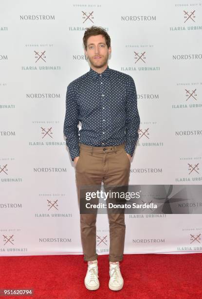 Thomas Middleditch attends Strong Suit by Ilaria Urbinati Launch Party at Nordstrom Local in Los Angeles on April 26, 2018.