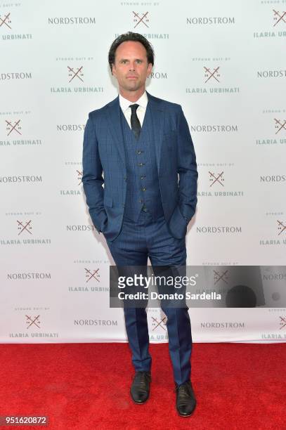 Walton Goggins attends Strong Suit by Ilaria Urbinati Launch Party at Nordstrom Local in Los Angeles on April 26, 2018.