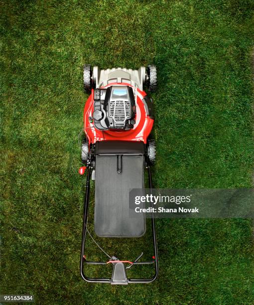 lawn mower - cutting grass stock pictures, royalty-free photos & images