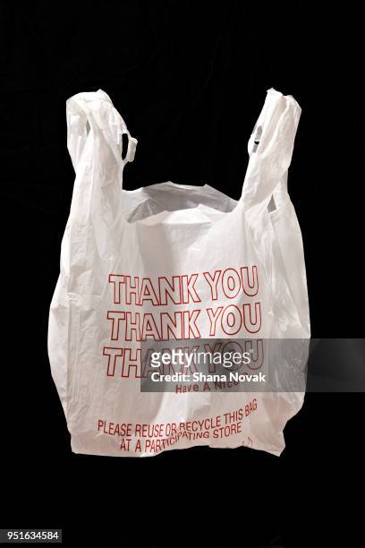"thank you" plastic shopping bag - plastic bag stock-fotos und bilder