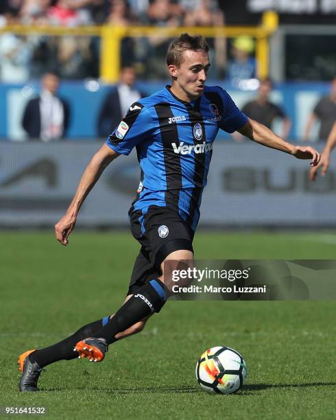 Timothy Castagne of Atalanta BC in action during the serie A match between Atalanta BC and Torino FC at Stadio Atleti Azzurri d'Italia on April 22,...