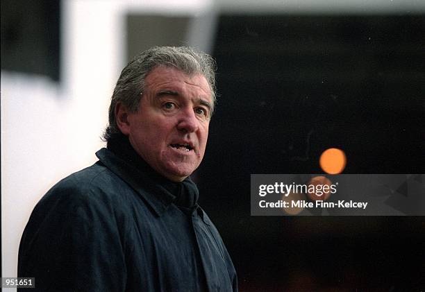 Portrait of Middlesbrough coach Terry Venables during the FA Carling Premiership match against Aston Villa played at Villa Park, in Birmingham,...