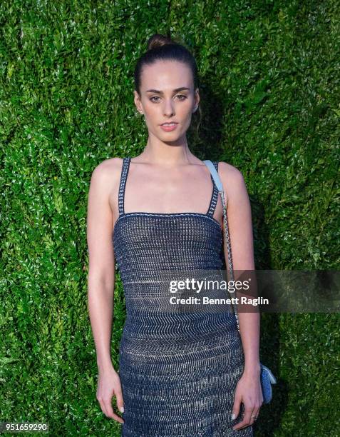 Sophie Auster attends the 13th Annual Chanel Tribeca Film Festival Artist Dinner at Balthazar on April 23, 2018 in New York City.