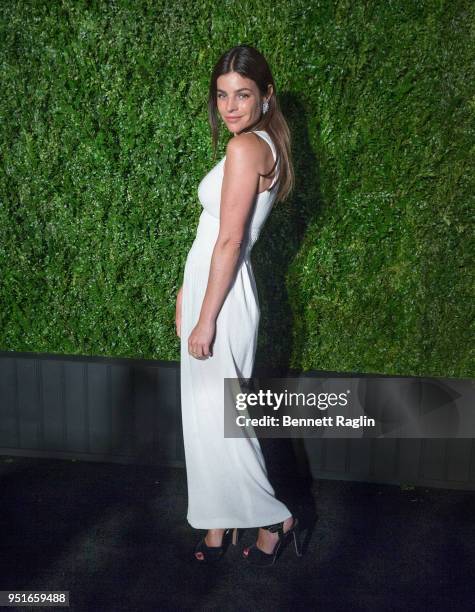 Julia Restoin Roitfeld attends the 13th Annual Chanel Tribeca Film Festival Artist Dinner at Balthazar on April 23, 2018 in New York City.
