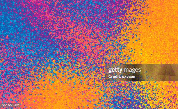 abstract colorful particle background - abstract background yellow stock-fotos und bilder