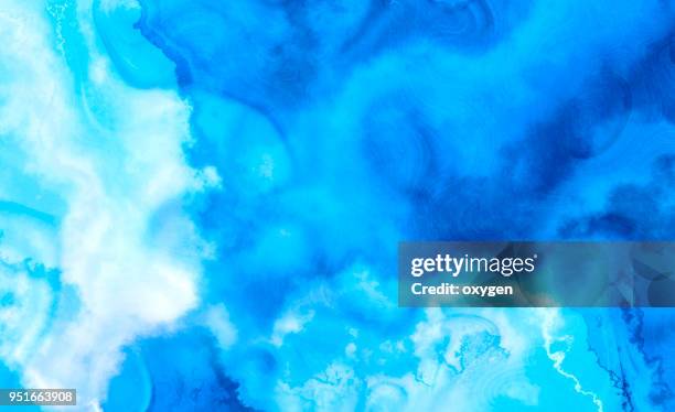 liguid watercolor and ink abstract colored painting - acquerello foto e immagini stock