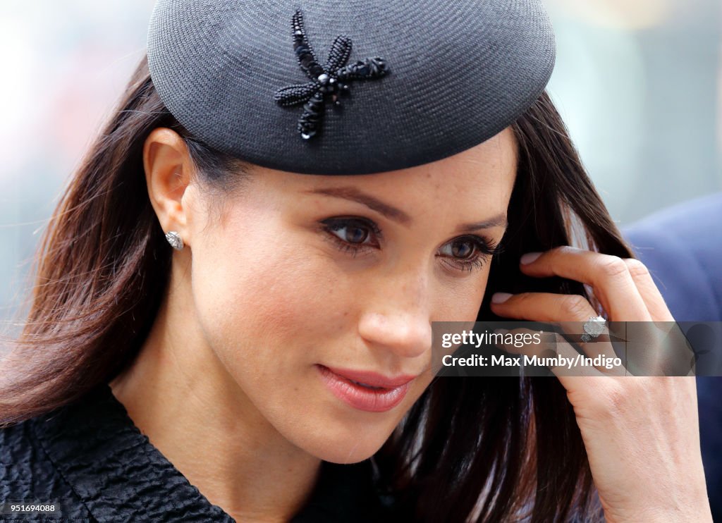 Prince Harry And Meghan Markle Attend Anzac Day Services