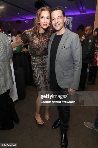 Actress Alysia Reiner and David Alan Basche attend the 2018 Tribeca Film Festival awards night after party on April 26, 2018 in New York City.