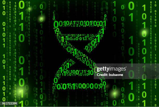 dna strand binary code vector pattern background - dna binary stock illustrations