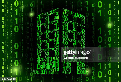 Building Binary Code Vector Pattern Background Building Binary Code Vector Pattern Background