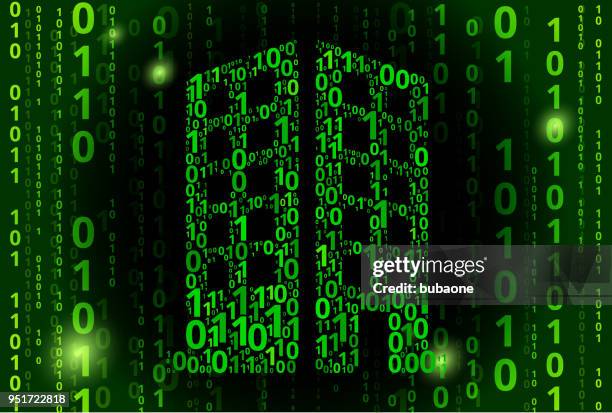 Building Binary Code Vector Pattern Background High-Res Vector Graphic ...
