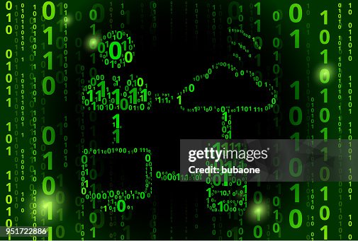 Computer Networking Binary Code Vector Pattern Background Computer Networking Binary Code Vector Pattern Background