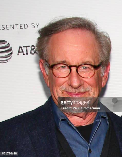 Steven Spielberg attends the 2018 Tribeca Film Festival - "Schindler's List" Reunion at Beacon Theatre on April 26, 2018 in New York City.