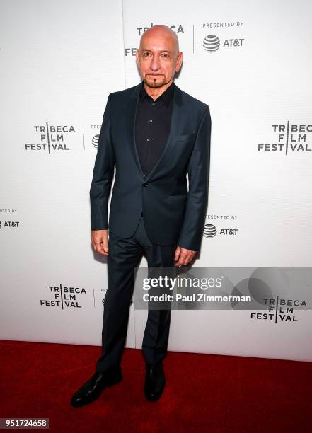 Sir Ben Kingsley attends the 2018 Tribeca Film Festival - "Schindler's List" Reunion at Beacon Theatre on April 26, 2018 in New York City.