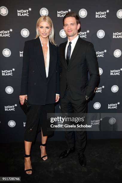 Lena Gercke, Brand Ambassador Montblanc, and August Wittgenstein, Brand Ambassador Montblanc during the 27th Montblanc de la Culture Arts Patronage...