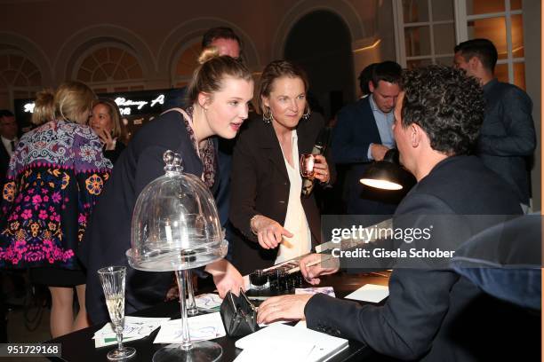 Princess Stefanie - Christina zu Sayn-Wittgenstein-Berleburg and her daughter Pauline Berghe von Trips during the 27th Montblanc de la Culture Arts...