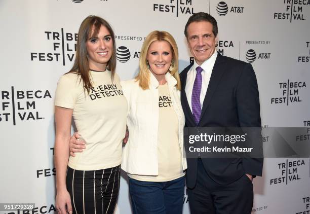 Mariah Kennedy Cuomo, Sandra Lee and New York Governor Andrew Cuomo attend the HBO Documentary Film "RX: Early Detection A Cancer Journey With Sandra...