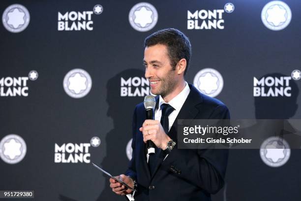 Vincent Montalescot, Executive Vice President Marketing Montblanc International, during the Montblanc de la Culture Arts Patronage Award at Residenz...