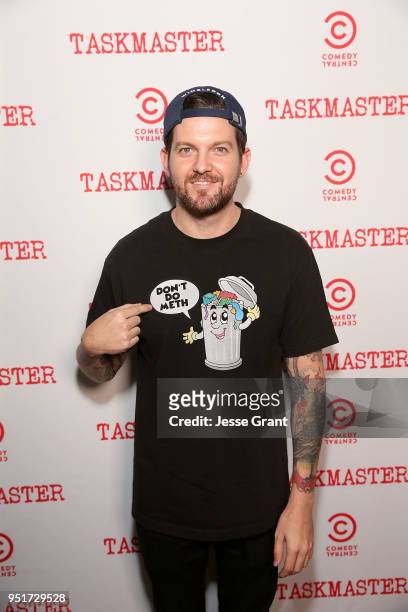 Dillon Francis attends Comedy Central's "Taskmaster" Premiere Party at HYDE Sunset: Kitchen + Cocktails on April 26, 2018 in West Hollywood,...