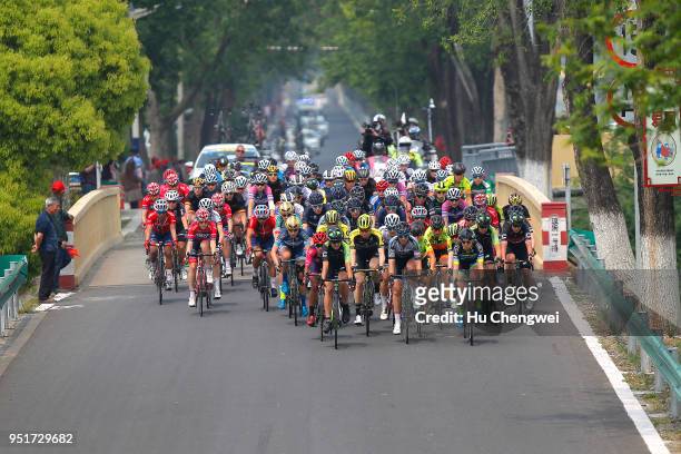 Peloton / during the 12th Tour of Chongming Island, Stage 2 a 121,3km stage from Chongming Fenghuang Park to Chongming Fenghuang Park on April 26,...