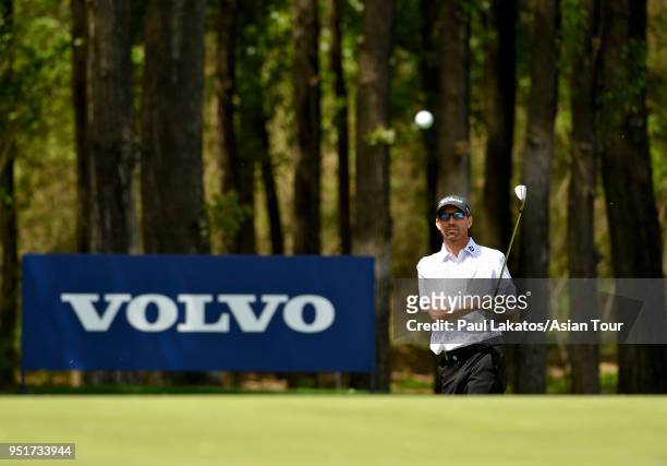 Jason Norris of Australia pictured during round one of the Volvo China Open at the Beijing Topwin Golf and Country Club on April 27, 2018 in Beijing,...