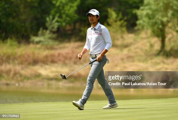 Soomin Lee of South Korea pictured during round one of the Volvo China Open at the Beijing Topwin Golf and Country Club on April 27, 2018 in Beijing,...