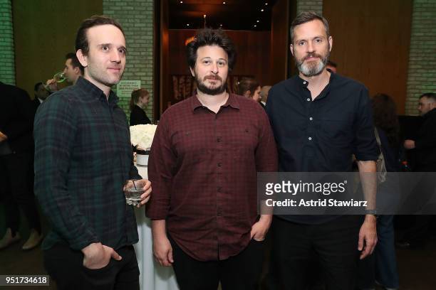 Emrys Eller, Ben Fries and Bill Oliver attend the 2018 Tribeca Film Festival awards night after party on April 26, 2018 in New York City.