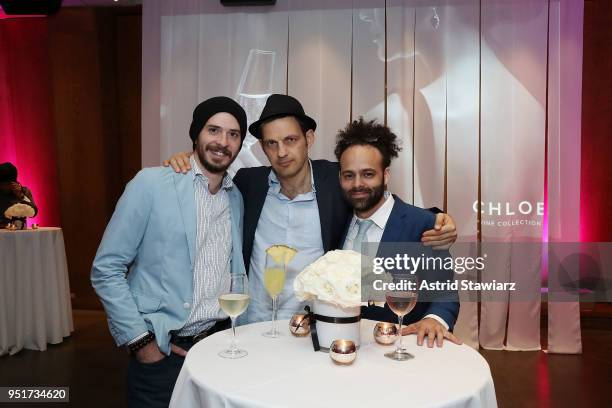 Jason Begue, Geza Rohrig and Shawn Snyder attend the 2018 Tribeca Film Festival awards night after party on April 26, 2018 in New York City.