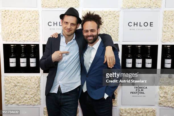 Actor Geza Rohrig and filmmaker Shawn Snyder attend the 2018 Tribeca Film Festival awards night after party on April 26, 2018 in New York City.
