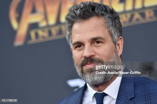 Actor Mark Ruffalo attends the premiere of Disney and Marvel's 'Avengers: Infinity War' on April 23, 2018 in Hollywood, California.