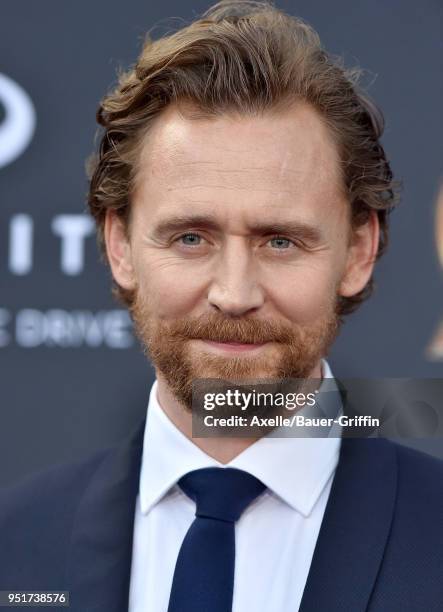 Actor Tom Hiddleston attends the premiere of Disney and Marvel's 'Avengers: Infinity War' on April 23, 2018 in Hollywood, California.