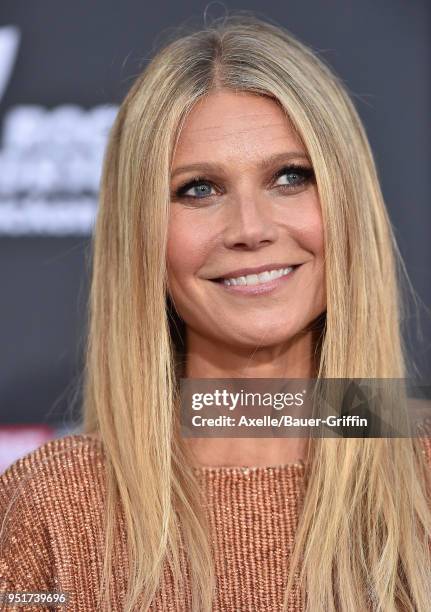 Actress Gwyneth Paltrow attends the premiere of Disney and Marvel's 'Avengers: Infinity War' on April 23, 2018 in Hollywood, California.